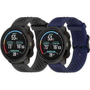 Compatible with SUUNTO OCEAN bands, 20mm, 22mm Newest Desgined Silicone band with Metal Buckle Compatible with SUUNTO OCEAN, RACE, RACE S, VERTICAL, 9 PEAK, 9 PEAK PRO, 5 Peak, 3 Smartwatch