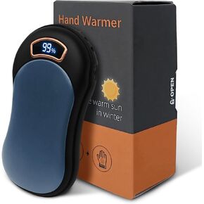 Electric Hand Warmer Rechargeable 1 Pack 8000mAh Portable Reusable Hot Hand Warmers Cold Winter Hunting Camping Golf Gear Accessories Parents Friends Gifts for Christmas