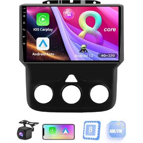 8 Core (4GB+32GB) Car Stereo Upgrade Radio for Dodge Ram 2013-2018 1500 2500 3500,Android 13 GPS Navigation with Wireless Carplay Android Auto Support AM FM RSD Bluetooth 5.0, 5G WiFi, 4G LTE in Kuwait