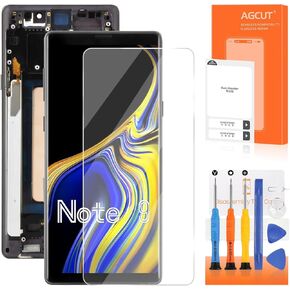TFT for Samsung Galaxy Note 9 Screen Replacement for Display para Samsung Note 9 LCD SM-N9600 SM-N960F SM-N960U Screen Replacement Digitizer Touch Assembly with Frame(Not Fingerprint) (Blue)