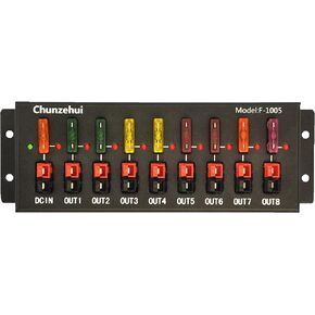 F-1005 9 Port 40A Connector Power Splitter Distributor Source Strip, 1 Input and 8 Output.