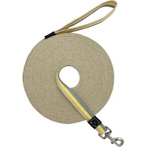 Cotton Web Strong Dog Trainning Lead Basic Walking Hiking Lead Mid Yellow 10FT/Width 1"