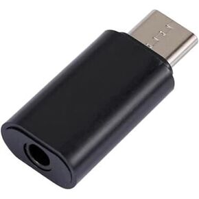 Black Adapter, Portable Plug Play Mini Type C to 3.5mm Headphone Jack Audio Stereo Converter Headphones, Earbuds and Accessories