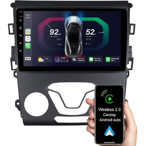 ASURE 9in Car Stereo Radio GPS Navigation Unit for Ford Fusion 2013-2020 S/SE Low-end Version,4Core 2G+32G Android System with Wireless Carplay,Android Auto,1280x800 HD Touchscreen Multimedia Player