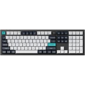 Keychron Q6 Max 100% Full-Size Layout Custom Wireless Mechanical Keyboard with Knob, QMK/VIA Programmable 1000Hz 2.4 GHz/Bluetooth/Wired RGB Backlit for Mac Windows, Gateron Brown Switch-Carbon Black