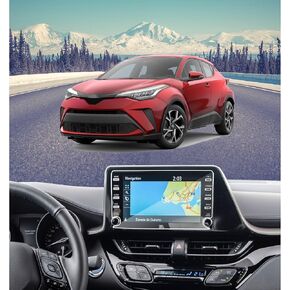 for 2019 2020 2021 2022 2023 Toyota CHR LE/XLE/Limited/Nightshade 8 Inch Screen Protector HD Anti-Fingerprint 9H Hardness Tempered Glass Protective Film Car Radio Accessories