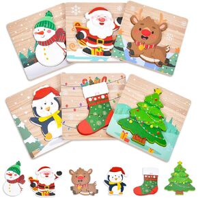 4 Pack Easter Wooden Puzzles for Kids Toddler Easter Basket Stuffers Easter Toys Gifts Party Favor Boys Girls Classroom Exchange Toys