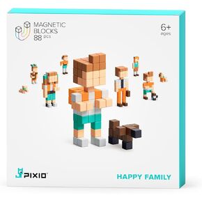 PIXIO Mini Monsters - Magnetic Blocks Building Toys in Pixel Art Style - Arts and Crafts Kids Toys - Building Blocks - Learning Toys