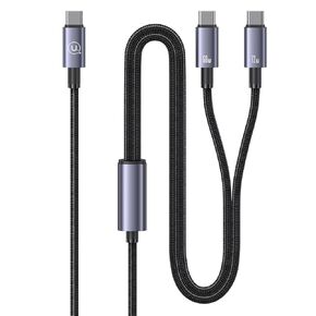 Multi USB C Charging Cable 2-in-1 USB C to USB C Cable 72W Max 4ft Fast Charging Cable for iPhone Series Samsung Galaxy Tablets, Laptops and More