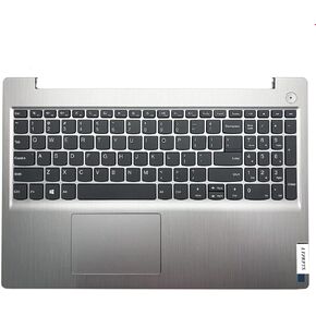 Replacement Laptop Upper Case Palmrest Keyboard Touchpad Assembly Part for Lenovo IdeaPad 3 15IIL05 5ADA05 15IML05 5CB1D03689 Silver