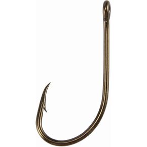 Dr.Fish 100 Pack Beak Hook, Bronze, Reversed Hollow Point, Offset Saltwater J Hooks Live Bait Hooks Striper Bass Flounder Snapper
