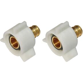 SharkBite 3/4 Inch x 1 Inch NPSM Crimp Swivel Adapter, Brass Plumbing Fittings, PEX Pipe, PE-RT, UC529LFA