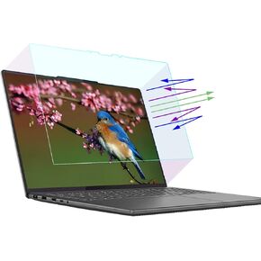 واقي شاشة مضاد للضوء الأزرق لجهاز 2024 Lenovo Yoga Pro 9i 16 بوصة (الجيل 9) / 2023 Lenovo Slim Pro 9 (16IRP8) / Lenovo Slim Pro 9i 16 بوصة (الجيل 8) لاب توب، فلتر شاشة مضاد للضوء الأزرق ومضاد للتوهج