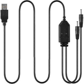 USB Charging Cable USB-DC Dual Port for Heated Gloves
