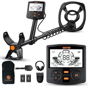 SUNPOW Metal Detector Pinpointer IP68 Waterproof Handheld Pin Pointer Wand with Belt Holster Treasure Hunting Tool Accessories, Buzzer Vibration Sound (Three Mode)