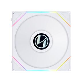 Lian Li Uni Fan TL LCD Series Fan, Single Pack, Standard Blade, Daisy Chaining, Fluid Dynamic Bearing, 140 mm, White