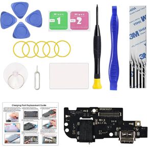 Charging Port Replacement Kit Compatible with Moto G Power 2020 US Version, Dock Board USB-C Connector Only for Moto G Power 2020 XT2041, with Instruction Manual, Toolkit