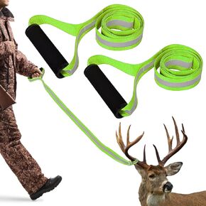 2Pcs Deer Drag and Harness, with Reflective Stripe and Non-Slip Handle Easy to Use Deer Hunting Accessories for Hunting Gear