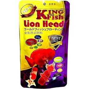 تركيبة Lion Head UP 100 جرام، حبيبات طعام السمكة الذهبية 1.5 مم، نسبة عالية من البروتين 48.9% تعزيز لون الأسماك الاستوائية، مغذية للغاية لنمو سريع للعضلات الكبيرة واكتساب كتلة صحية