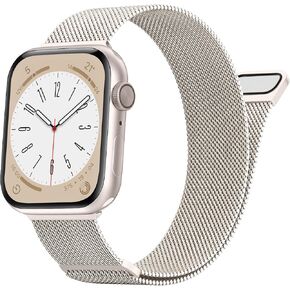 JKD Metal Band Compatible with Apple Watch Bands for Women Men 40mm 41mm 38mm 44mm 45mm 46mm 42mm 49mm, Stainless Steel Mesh Magnetic Strap Clasp for iWatch Ultra 2, Series 10 9 8 7 6 5 4 3 2 1 SE