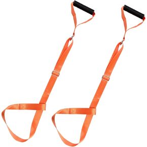 2pcs Deer Drag Harness, Deer Drag Rope with Self-Lock Loop and Easy-to-Grip Handle Safety Adjustable Deer Puller Strap Hunting Accessories Gear for Deer Hunters Outdoor Hunting Quick Moving