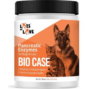 بيو كيس - إنزيمات البنكرياس للكلاب والقطط - مسحوق 12 أونصة (المعروف سابقًا باسم Thomas Labs BioCase)