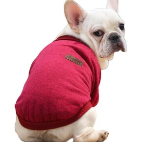 Dog Sweatshirt Small, Cozy Inner Fleece Dog Sweater – Classic Design for Warmth and Comfort, Puppy Pajamas, Cat Clothes for Cats, Dog Sweater for Small Dogs Girl, Chihuahua Yorkie Clothes, Pink, M