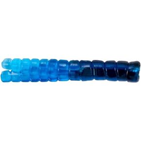 Trout Magnet 50-Pack Split-Tail Grub Body Pack, Also Great for Bass and Panfish, Blue Dunn