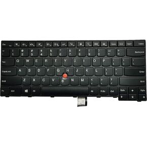 Replacement Keyboard for Thinkpad E450 E450c E455 E460 E465, US Layout Laptop Keyboard Non-Backlit Function