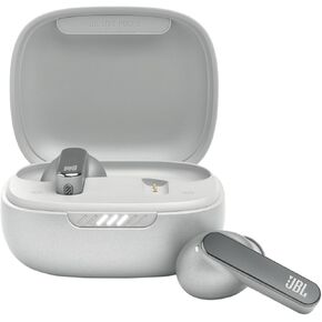 JBL Live Pro 2: 40 Hours of Playtime, True Adaptive Noise Cancelling, Smart Ambient, and Beamforming mics (Silver) (Renewed)