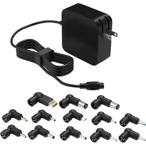USB C 100W AC Universal Laptop Charger GaN Fast Charging Adapter with HP Lenovo Dell Acer Asus Samsung Toshiba Power Supply Cord with 13 Connectors