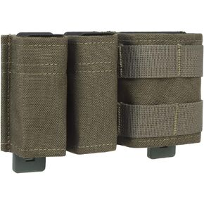 Tactical 5.56 Molle Mag Pouch with Double 9mm Open Top Magazine Pouch Set Holder Carrier with Quick Release Insert for Chest Rig Vest