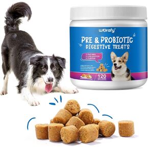 Probiotics for Dogs,Dog Probiotics Digestive Health,Dog Probiotic Chews with Digestive Enzymes for Gut Flora Gut Health,Dog Probiotics for Small,Medium,Large Dogs,120 Count,Peking Duck Flavor