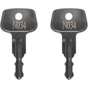 N034 Key for Thule Key Replacement,Fits for Thule Roof Rack Accessories,Car Ski Rack,Crossbars Key Etc(2PCS)