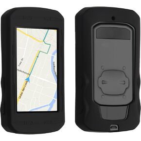 kwmobile Silicone Case Compatible with Bryton Rider 750 - Case Soft Bike GPS Protector Bumper - Black