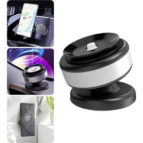 Joyye 360 Rotatable Car Magnetic Phone Holder,Magnetic Suction Phone Mount,Electric Vacuum Magnetic Car Phone Mount,Magnetic Car Portable Phone Holder for iPhone Android and All Smartphones