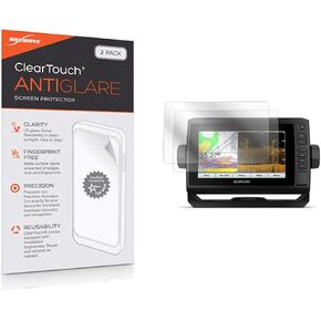 BoxWave Screen Protector Compatible with Garmin echoMAP UHD 73cv - ClearTouch Anti-Glare (2-Pack), Anti-Fingerprint Matte Film Skin for Garmin echoMAP UHD 73cv