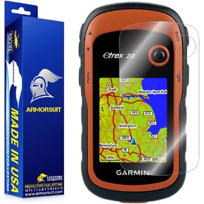 ArmorSuit 2 Pack Screen Protector compatible with Garmin eTrex 10, 20, 20x, 22x, 30, 30x, 32x GPS Max Coverage HD Clear MilitaryShield Film - Made in the USA