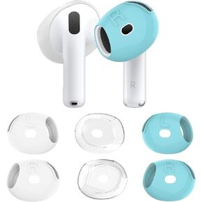 [Fit in The case] 3 Pairs Auyuiiy Upgrade Ear Covers Silicone Tips Sport Grip Accessories Compatible with Apple AirPods 4