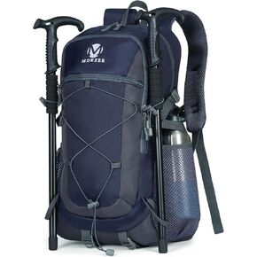 Hiking Backpack,40L Lightweight Water Resistant Camping Daypack for Men and Women, Travel Bag for Outdoor Sport Trekking(Blue)