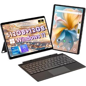 CHUWI 12.96" Windows Tablet with Keyboard, Hi10 Max 2 in 1 Touchscreen Tablet, Intel N100,12GB LPDDR5 512GB SSD, 2880X1920 FHD, Windows 11 Tablet with Keyboard Support WiFi 6,BT 5.2,HDMI,Type C,USB3.2