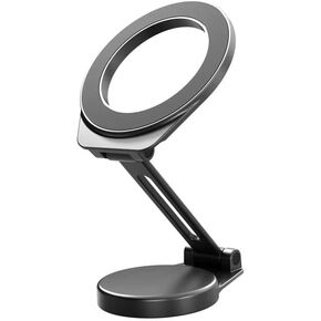 Alloy Folding Magnetic Car Phone Holder-for All Cell Phones,Fits Mag-Safe Adjustable Phone Car Mount for Your Car Dashboard,Magnetic Car Phone Holders for iPhone,Android,Samsung