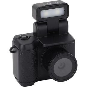 Mini Camera Keychain, 1080P Vintage Small Digital Camera Video Recorder with LED Flash Light, Portable Travel Thumb Camera for Vlogging Life Recording