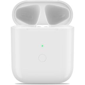 Wireless Charging Case Compatible for Air Pods 1st & 2nd, Charging Case for Air Pods 1/2 Generation Charger Case with Bluetooth Pairing Sync Button 450 mAh Built-in Battery,(No Earbuds)