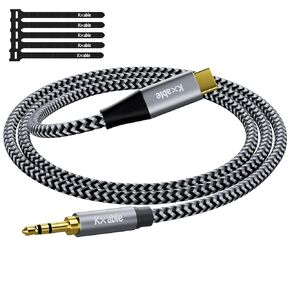 Aux to USB C Cable 20 FT, USB C to 3.5mm Audio Aux Jack Cable, Hi-Fi Stereo Cord, Headphone Car Auxiliary Cable, Compatible with iPhone 16/15 Plus/Pro/Pro Max, Galaxy S24/23 iPad Pro Air Pixel 9