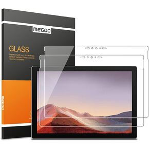 Megoo [2 pack] Screen Protector for Surface Pro 7 Plus/Surface Pro 7, Ultra Clear/High Response/Tempered Glass, Compatible for Microsoft Surface Pro 7 12.3 Inch (2019 Release)