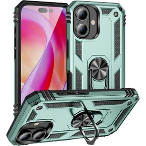 Korecase for iPhone 16 Case, Military-Grade Protection Phone Cover with Kickstand, Full Body Heavy Duty Shockproof Shell for Apple iPhone 16 Red