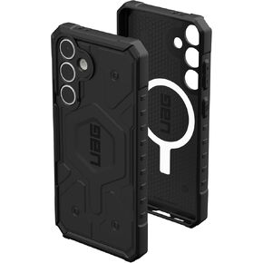 URBAN ARMOR GEAR UAG Compatible with Samsung Galaxy S24 FE Case SM-S721 Pathfinder Clear, Magnetic Charging Transparent Rugged Military Grade Dropproof Impact Resistant Protective Cover, Ash
