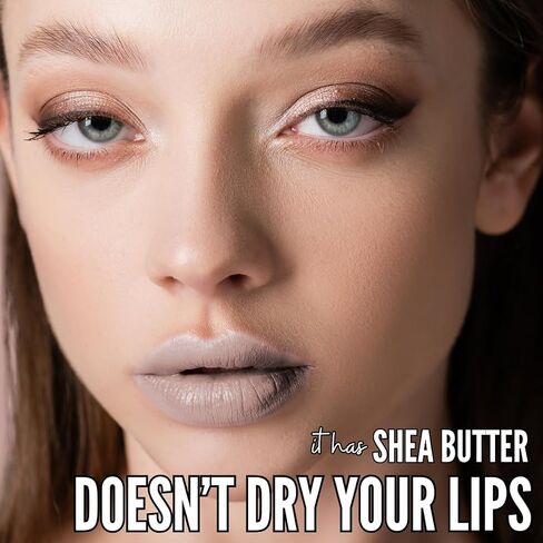 Mynena Dark Brown Matte Liquid Lipstick & Liner Kit | Long-Lasting, Waterproof | Full Coverage, No Smudge | Cocoa in Saudi Arabia