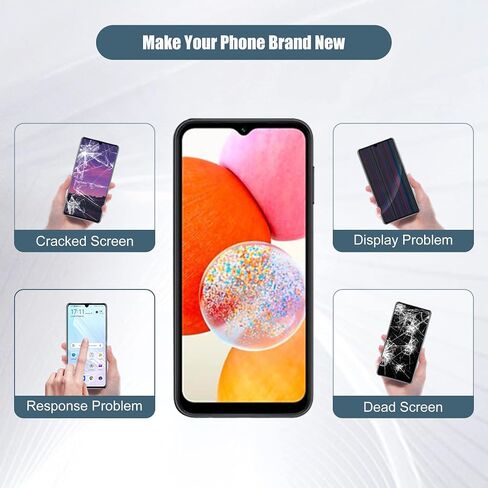 شاشة LCD رقمية متوافقة مع Samsung Galaxy A14 5G SM-A146U 6.6 بوصة شاشة LCD تعمل باللمس مع أدوات رؤية أمريكية in Saudi Arabia